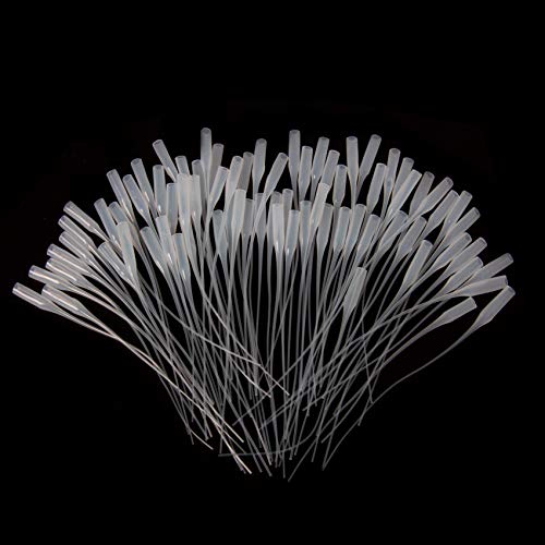 HAPY SHOP 600 Pcs Glue Micro-Tips Plastic Glue Extender Precision Applicator Micro Glue Tips for Crafting, Lab Dispensing,Adhesive Dispensers,4.7 Inch