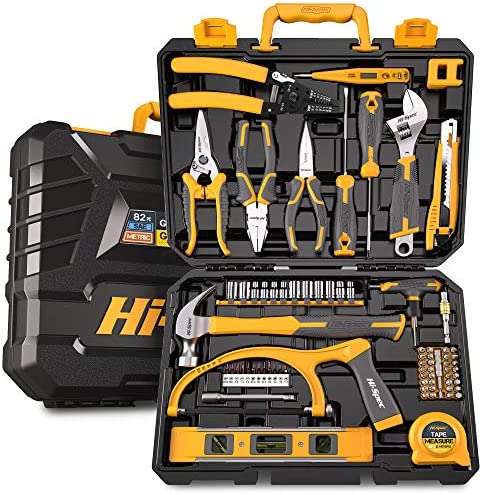 Hi-Spec 82piece Home & Garage Mechanics Tool Kit Set. Complete Essential Hand Tools for DIY Repairs