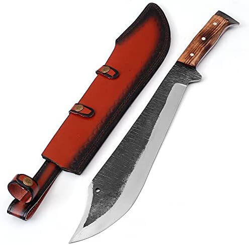 Into The Wild High Carbon Steel Full Tang Outdoor Camping Machete With Sheath