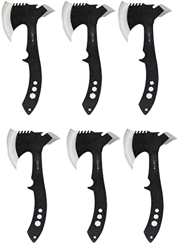 JXE JXO Throwing Axe Sets, Overall 10.2in w/ 3.7in Blade, Full Tang 420HC Stainless Steel Tactical Tomahawk with Spike, Design for Axe Throwing