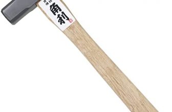 KAKURI Small Hammer Milled Face 8.5 oz, Japanese Claw Hammer for Woodworking and Crafts, Heavy Duty Japanese Carbon Steel, Square Head with Nail Puller, Wood Handle, Made in JAPAN