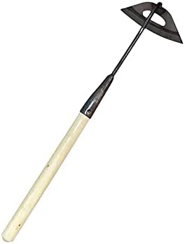 KKASOE Garden Hoe, All-Steel Hardened Hollow Hoe for Weeding Long Handle, Hoes Weeding, Hand Shovel Weed Puller Accessories, Sharp Durable, Not Easy to Rust, Backyard Loosening. (A)