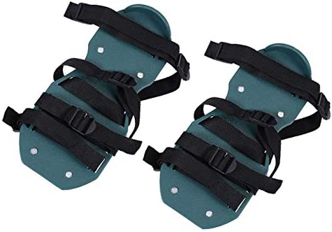 Kafuty-1 Lawn Aerator Shoes, Gardening Tool, with Adjustable Straps, for Grass, Lawn, Garden, Patio, etc(4 Straps)
