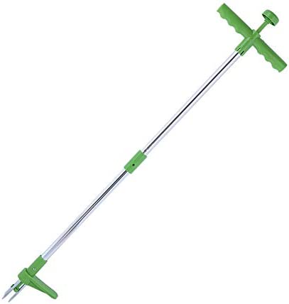 Kafuty-1 Stand Up Weeder and Weed Puller, 1m/3.3ft Long Handle Weeding Tool, with 3 Steel Claws, for thistles, Dandelions, crabgrass,etc