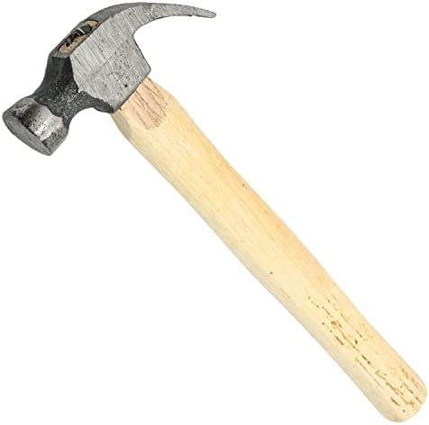 Kingman Curved Claw Hammer with Wooden Handle (8 Ounce)