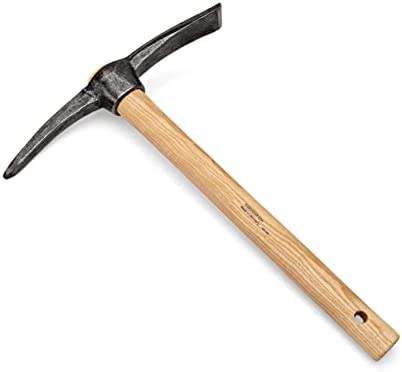 Kings County Tools Mini Pick Axe | 16″ Long Ash Wood Shaft | 11.75″ Wide Steel Head | Made in Germany