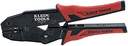 Klein Tools 3005CR Wire Crimper Tool, Ratcheting Insulated Terminal Crimper for 10 to 22 AWG Wire