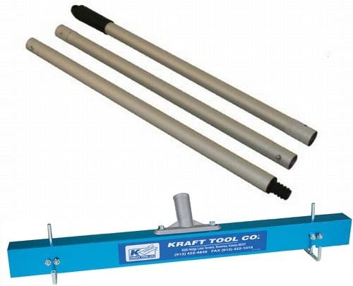 Kraft Tool CC975 24″ Gauge Rake/Leveler w/3-piece Aluminum Handle