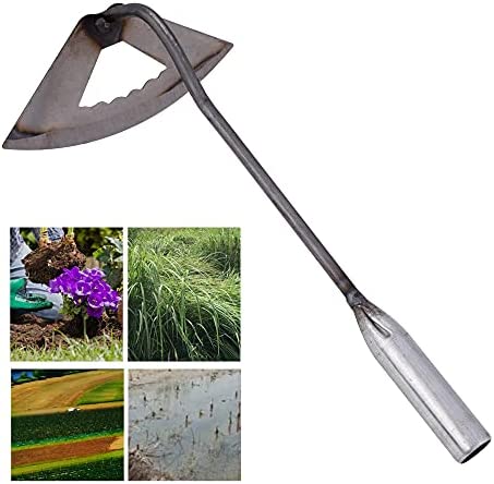 MBVBN Garden Hoe-All-Steel Hardened Hollow Hoe, Hoe Garden Tool Hollow Design, Easy and Labor-Saving, Used for Backyard Loosening, Weeding