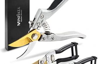 MOSFiATA Garden Pruning Shears 3 Pack, Golden Titanium Coating Blades Pruning Shears, Professional Sharp Stainless Steel Garden Trimming Scissors Kit, Pruners Clippers with Aluminum Alloy Handle