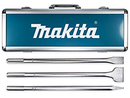 Makita 3 Piece – SDS-Max Chisel & Point Bit Set for SDS Max Rotary Hammers – Heavy Demolition for Reinforced Concrete & Tile
