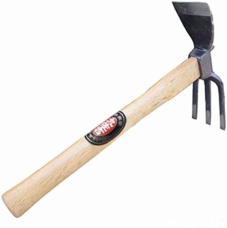 MerceHygea Japanese Hand held Hoe and Cultivator Hand Tiller – Heavy Duty for loosening Soil, Weeding and Digging