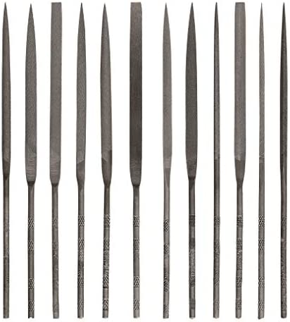 Mercer Industries GNSI62-12-Piece Swiss Pattern Needle File Set, Medium Cut, 6-1/4″