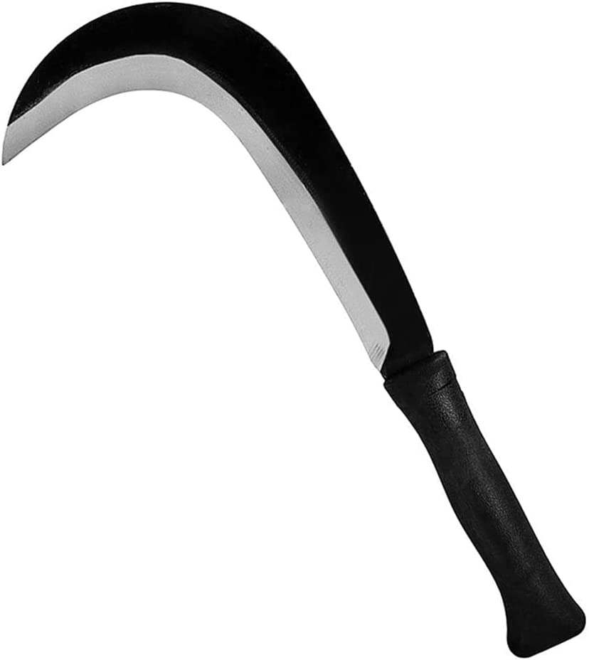 Miyabitors Sickle Knife Machete Harvest Farming – Weeding Sickle Machete Clearing Sickle Machete Carbon Steel Blade