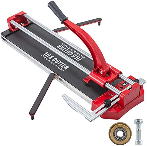 Mophorn 24 Inch Manual Tile Cutter Double Rails, Professional Tile Cutter W/Alloy Cutting Wheel for Porcelain and Ceramic Tiles