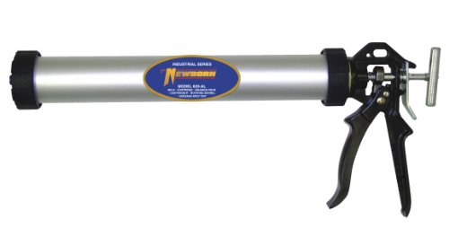 Newborn 634-AL Sausage/Bulk/Cartridge Smooth Rod Caulking Gun, 10-30 oz. Sausage Packs/34 oz. Bulk, 18:1 Thrust Ratio