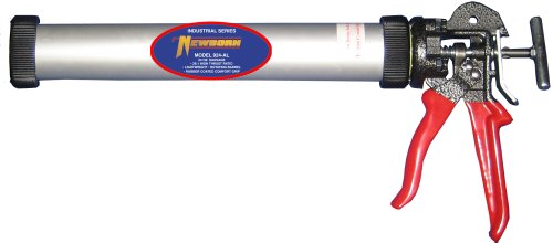 Newborn – 924AL 924-AL Bulk/Sausage High-Thrust Smooth Rod Caulking Gun, 10-20 oz. Sausage Packs/24 oz. Bulk, 26:1 Thrust Ratio