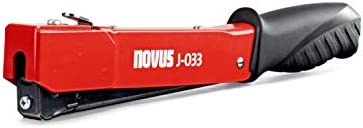Novus J-033 Hammer Tacker, Heavy Duty Strike Stapler, Ergonomic Handle, Quick Charge System for Flat Wire Clips 6-10mm
