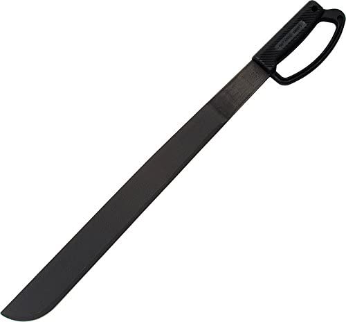 Ontario Knife Company 8519 Heavy Duty Knife with “D” Black Handle – Retail Package, 22″