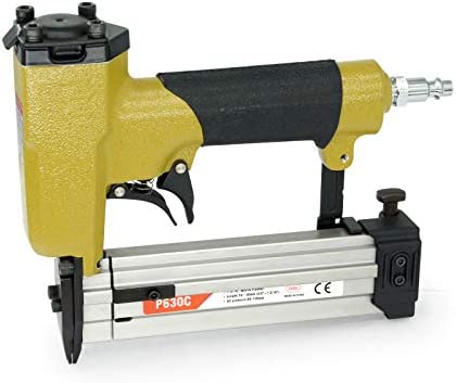 P630C Pneumatic Pin Nailer – 23 Gauge 3/8-inch to 1-3/16-inch leg – Micro Pinner Headless Pinner with Safety for Cabinets, Windows, Doors and Interior Decoration