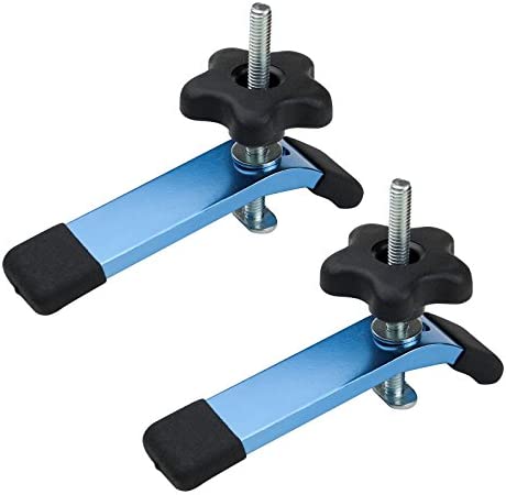 POWERTEC 71168 T-Track Hold Down Clamps, 5-1/2” L x 1-1/8” Width – 2 Pack