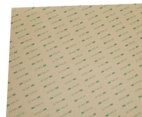 Pack of 10 Sheets Size 8″ x 12″, 3M 9474LE 300LSE Super-Strong Double-Sided Adhesive/Adhesive Transfer Tape, Ideal for attaching digitizers to Phones and Tablets. [9474-08×12-10pk-rev2]