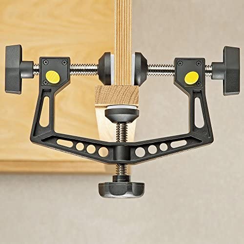 Rockler 3-Way Face Clamp – Adjustable Clamp for Cabinet Carcass & Edging Shelves – Lightweight Clamps Heavy Duty for Face Frames – Woodworking Clamps Opens to Clear 5″ or 3″ Wide Frame