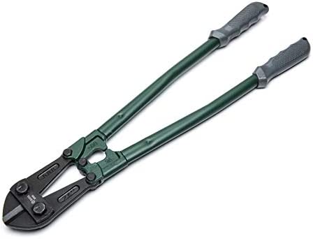 SATA Heavy-Duty 24-Inch Bolt Cutters with Alloy Steel Jaws, a Center Cut Jaw Style, and Green Ergonomic NonSlip Handles – ST93505U