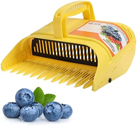 SFNTION Berry Picker, Garden Blueberry Comb Picker with Ergonomic Handle and More Easier Scoop for Cranberries Huckleberries Strawberries Lingonberries Currants