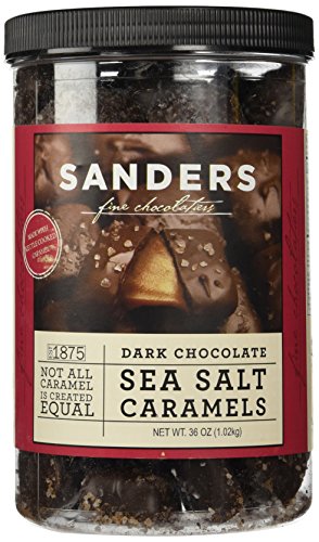 Sanders Dark Chocolate Sea Salt Caramels – 36 ounces (2.25 pounds)