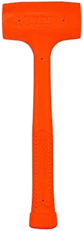 URREA Sledge Hammer – 8-Pound Steel Head Drilling Hammer with Forged Striking Head & Cushioned Fiberglass Handle – 1437GFV