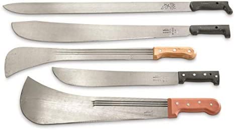 Surplus Colombian Military Assorted Machete Knives, 5 Pack, New