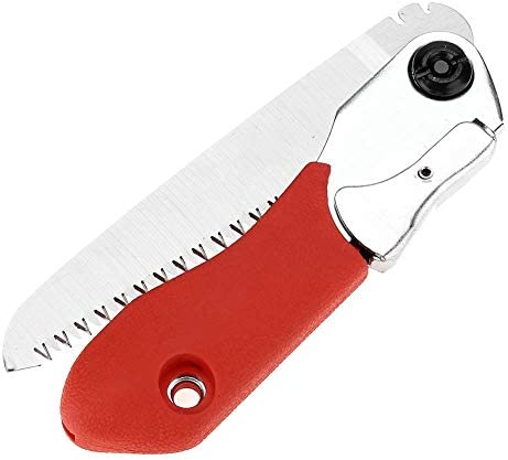Tooth Folding Saw, Foldable Portable Manual Pruning Saw with Anti-slip Handle Outdoor Gardening Tree Cutting Tool, 14.5in Blade Length