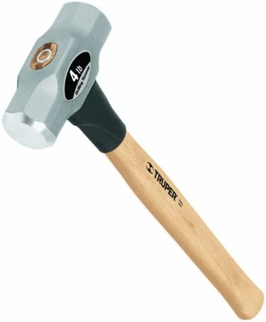 Truper 30915 4-Pound Engineer Hammer, Hickory Handle, 16-Inch