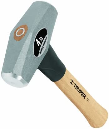 Truper 30949 4-Pound Drilling Hammer, Hickory Handle, 10-Inch