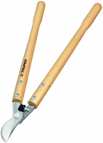 Truper 31481 Loppers, Rubber Bumper Guard Forged By-Pass Lopper, 21-Inch Double Riveted Hardwood Handles