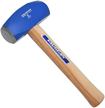 Vaughan HD3 3-Pound SuperSteel Hand Drilling Hammer, Flame Treated Hickory Handle, 10 1/4-Inch Long.