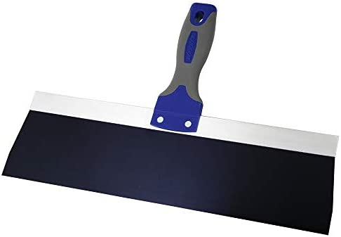 Warner 14″ ProGrip Blue Steel Drywall Taping Knife, Soft Grip Handle, 10879