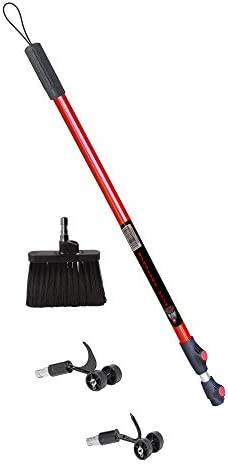 Weed Snatcher – Standard Ruppert Garden Tools Crack & Crevice Weeder & Lawn Edger for Weeding Driveways, Brick, Sidewalks, Yard Pathways, Patios, and More – Stand-Up Telescoping 6ft Weed Remover+Broom