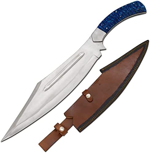 Wild Turkey Handmade Full Tang Hunting Outdoor Machete Comes with Leather Sheath