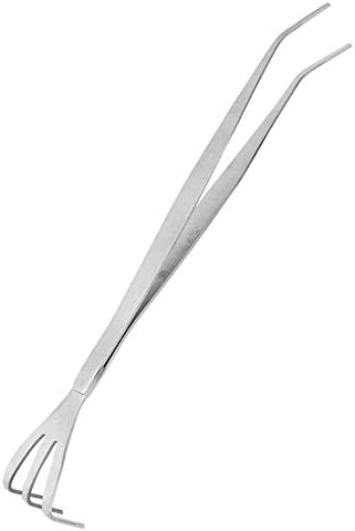Yuecoom Bonsai Tweezers Stainless Steel Root Rake with Ergonomic Handle for Repotting and General Care of Trees Or Houseplants