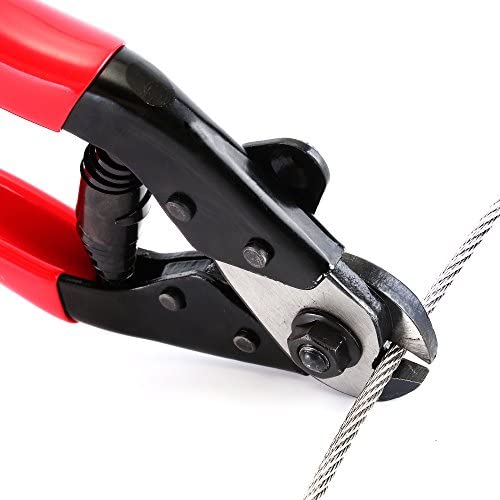 Zoostliss Stainless Steel Wire Rope Aircraft Bicycle Cable Cutter, Up to 5/32″ Diameter