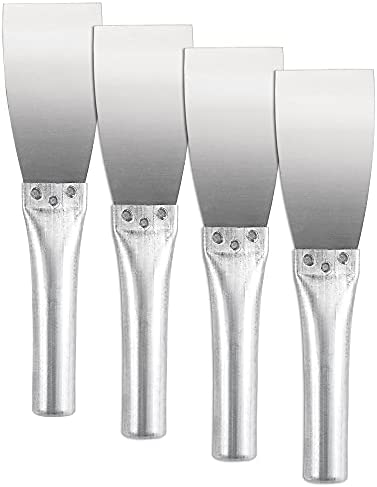 uxcell Putty Scraper 2″ Spatula Drywall Patch Repair Spreader Stainless Steel Blade 4Pcs