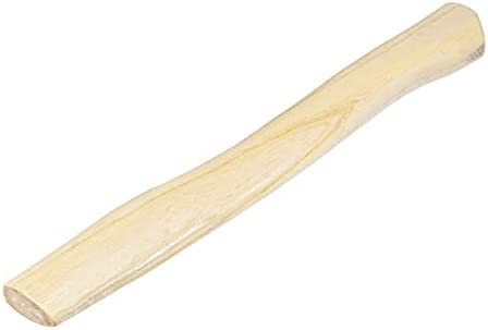 uxcell Wood Replacement Handle 15 Inch Long Curved Replaceable Handle for Axe Hammer Oval Eye