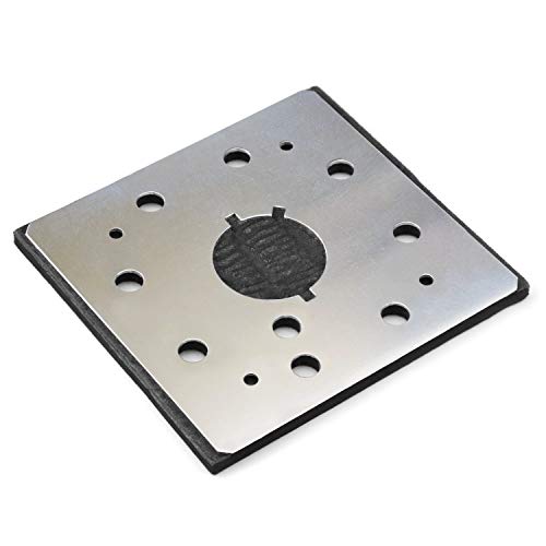 1/4 Sheet Sander Pad 8 Hole Stick on Square Sanding Pad & Abrasives SPD18 Backing Plate Power Tool Replacement Parts Replaces Dewalt 151280-00, 151284-00SV(Pack of 1)