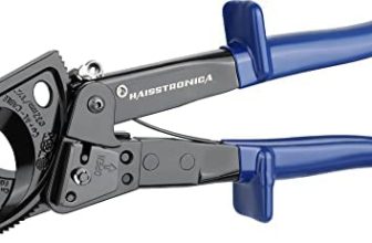 haisstronica Cable Cutters-Ratchet Wire Cutting-Heavy Duty Cable Wire Cutters For Aluminum Copper-Max 240mm²/10.23Inch Cutter Pliers