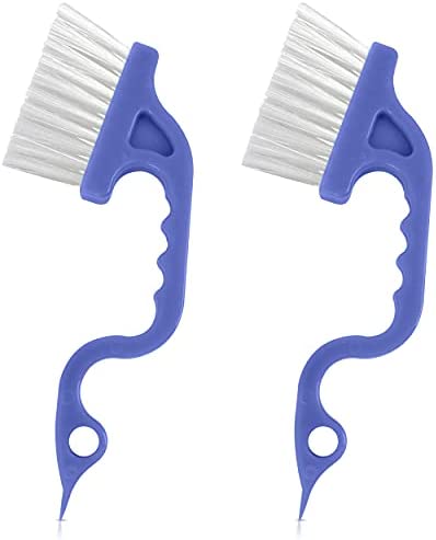 2-in-1 Window Track Cleaning Brush, Hand-held Groove Gap Cleaning Tools – Set/2