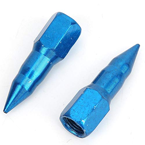 2Pcs Grease Gun Injector Nozzle Anti-Clogging Steel Needle Nose Dispenser Grease Gun Fittings Built-in Filter Tip for Hand Operated Grease Guns(Blue)