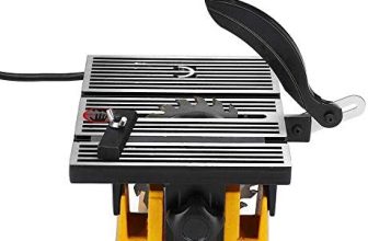 4 Inches (about 10.2 Cm) Mini Portable Table Saw, Small Cutting Machine, with Two Saw Blades, Suitable for Diy Handmade Wooden Model Crafts, Metal, Ceramic Tile, Glass Cutting