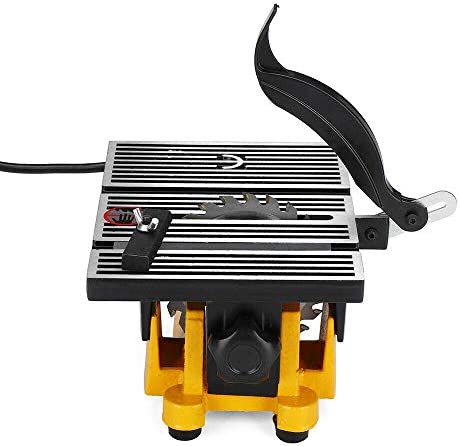 4 Inches (about 10.2 Cm) Mini Portable Table Saw, Small Cutting Machine, with Two Saw Blades, Suitable for Diy Handmade Wooden Model Crafts, Metal, Ceramic Tile, Glass Cutting
